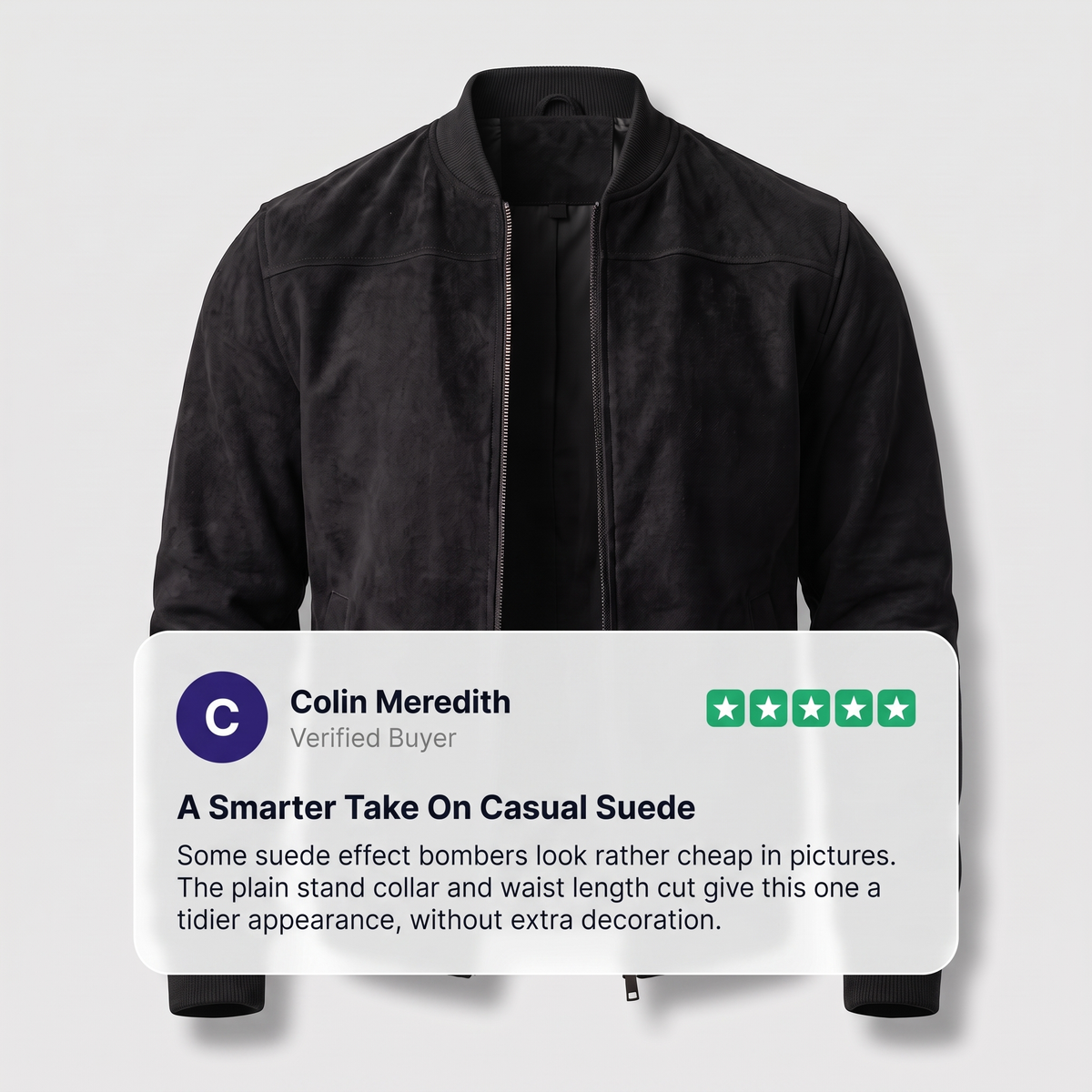 TEXTURED ZIP FRONT JACKET