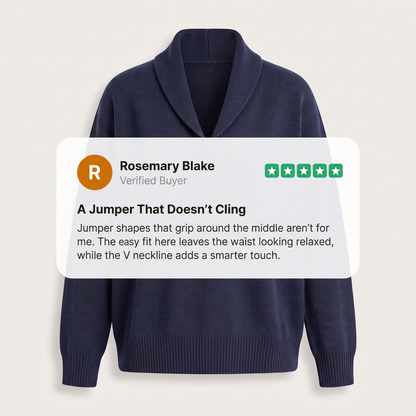 SHAWL COLLAR RELAXED JUMPER