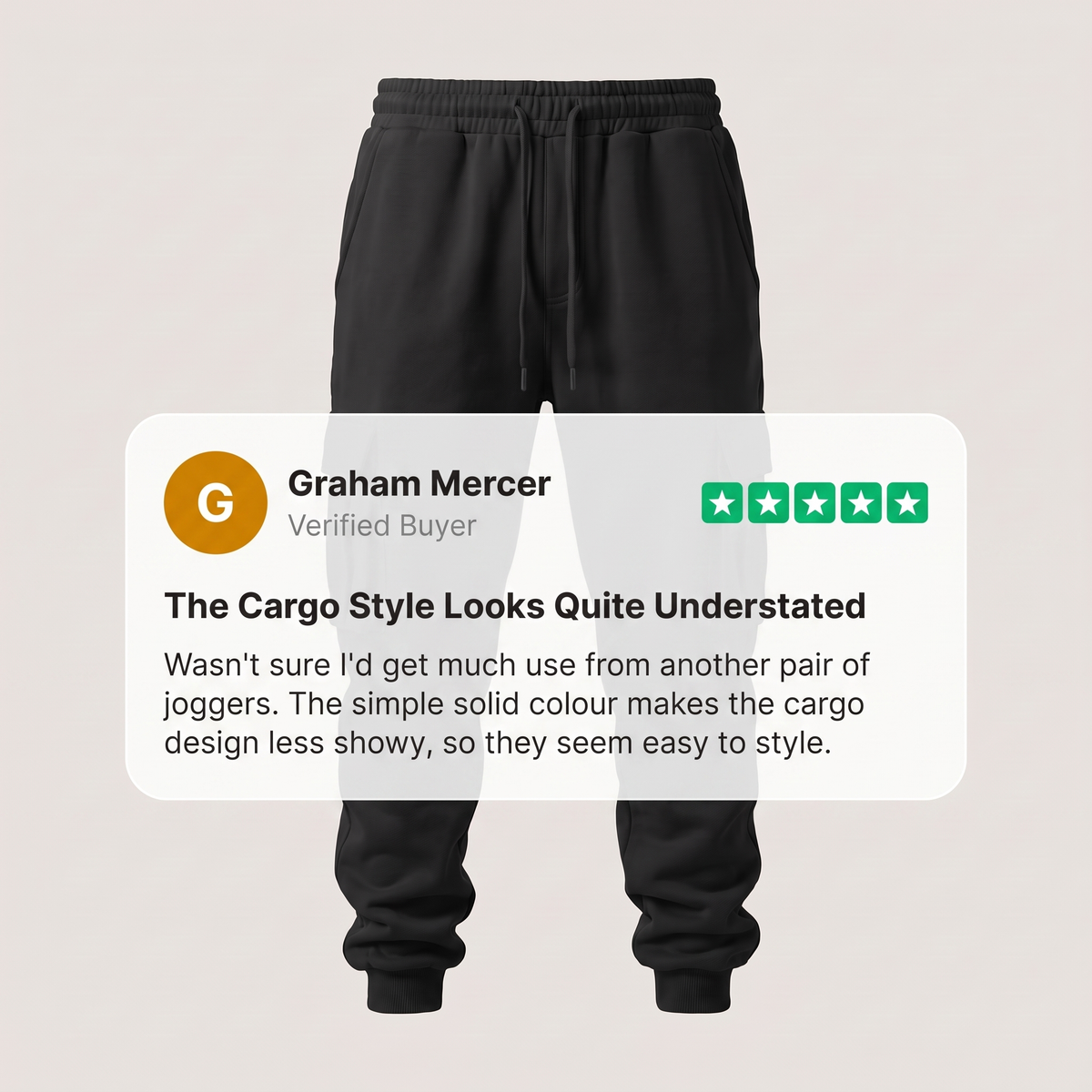 CARGO POCKET JOGGER TROUSERS