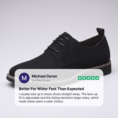 SUEDE DERBY WALKING SHOES