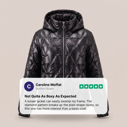 DIAMOND PATCH HOODED JACKET