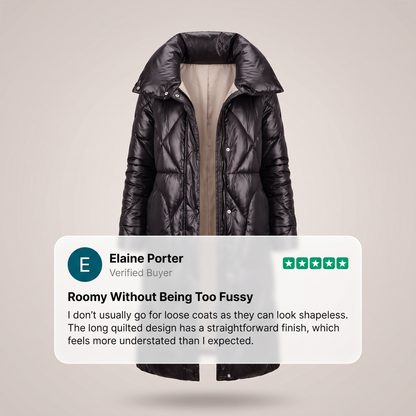 LONGLINE QUILTED WINTER COAT