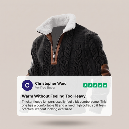WARM COLLAR FLEECE PULLOVER