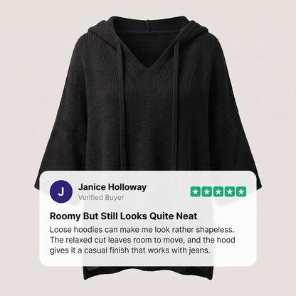 DRAPED HOODED JUMPER