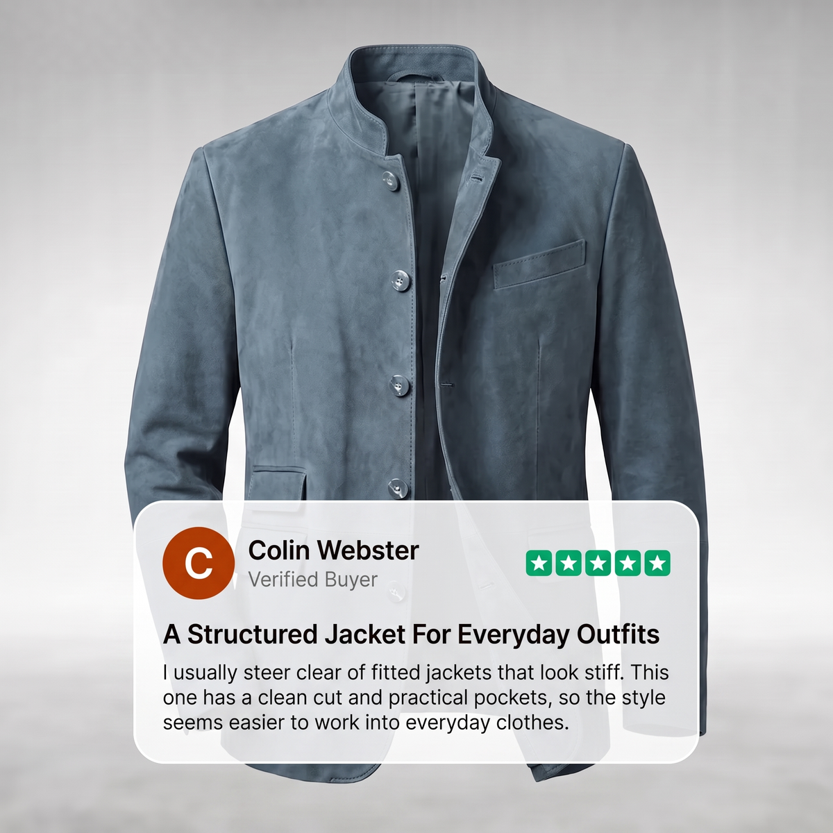 SLIM LINE SUEDE JACKET