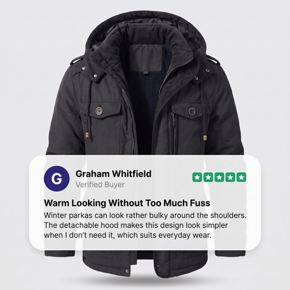 PRACTICAL HOODED WINTER COAT