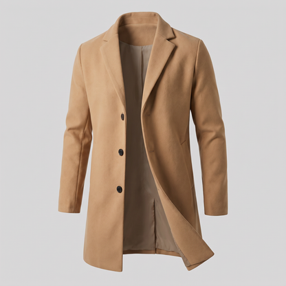 NOTCH LAPEL LONG COAT