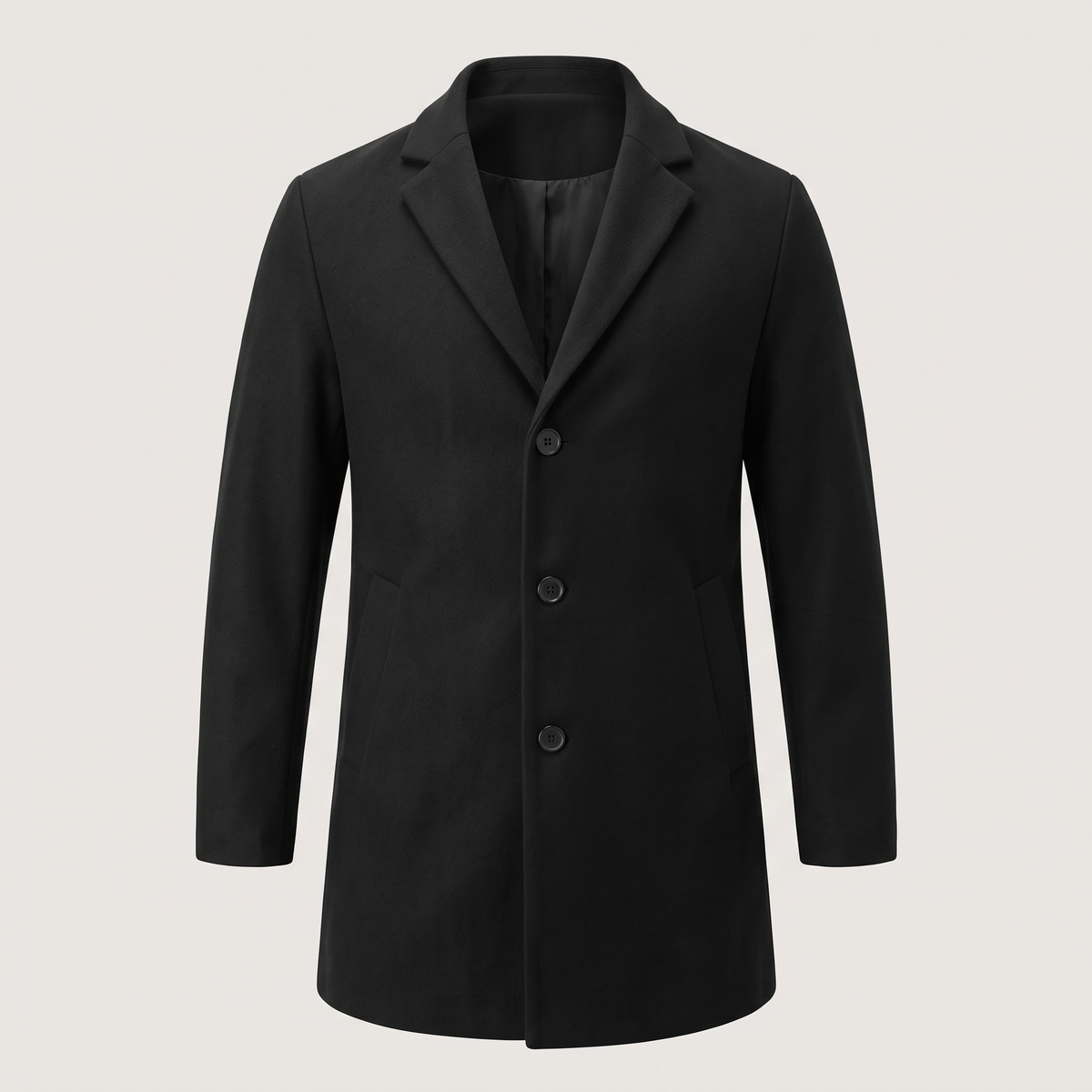 NOTCH LAPEL LONG COAT