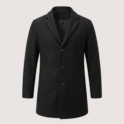 NOTCH LAPEL LONG COAT