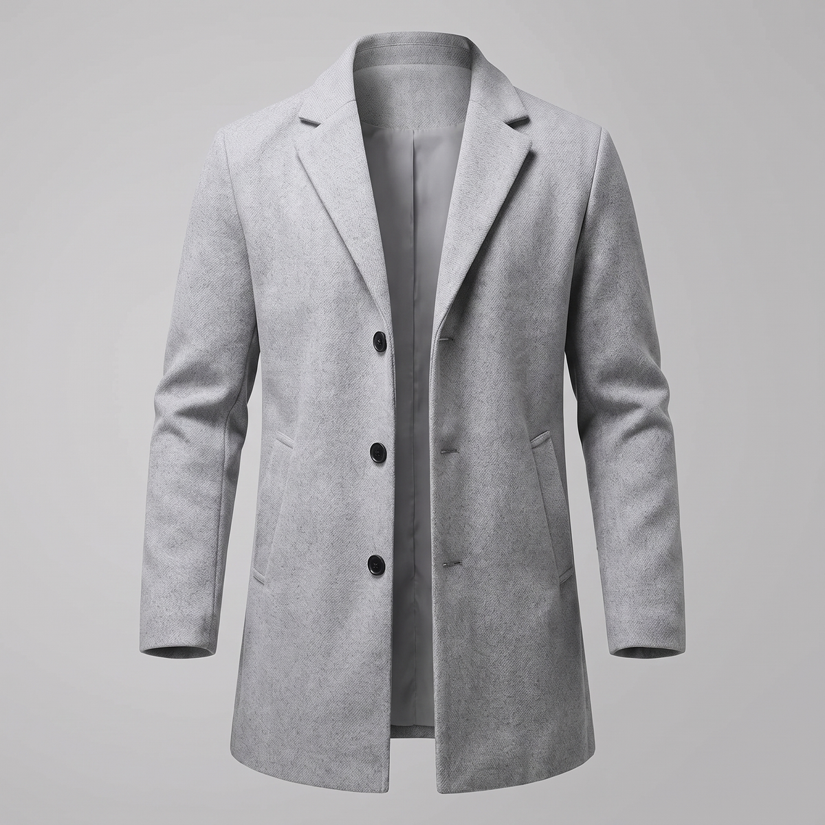 NOTCH LAPEL LONG COAT
