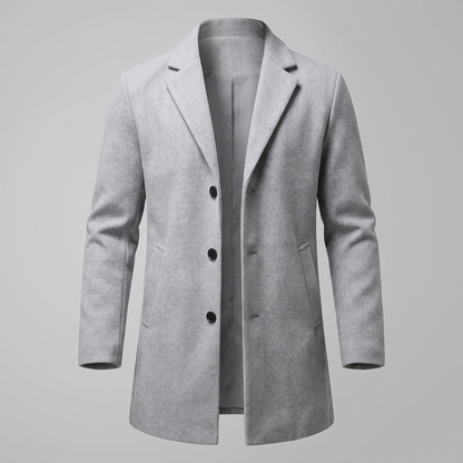 NOTCH LAPEL LONG COAT