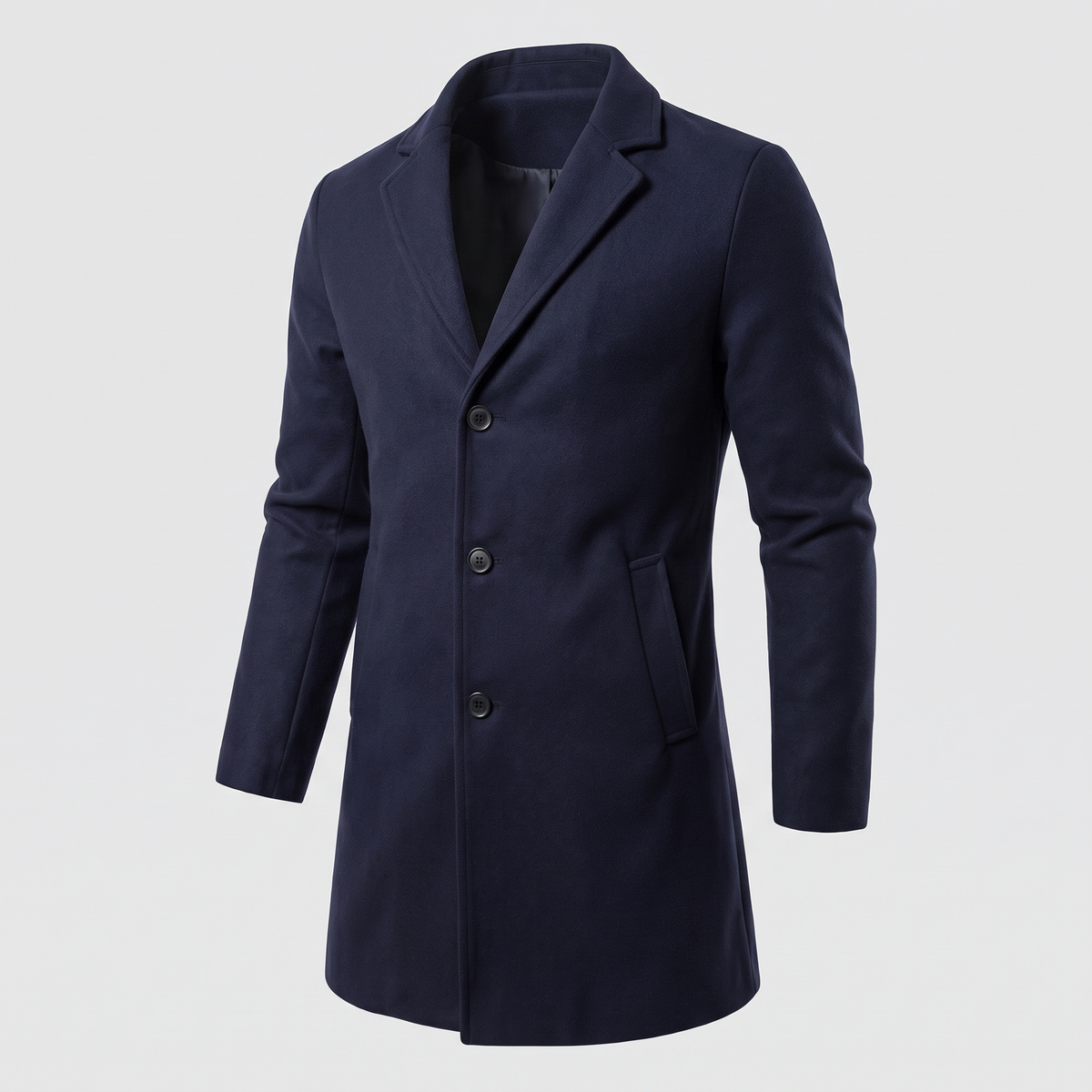 NOTCH LAPEL LONG COAT