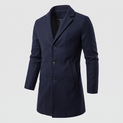 NOTCH LAPEL LONG COAT