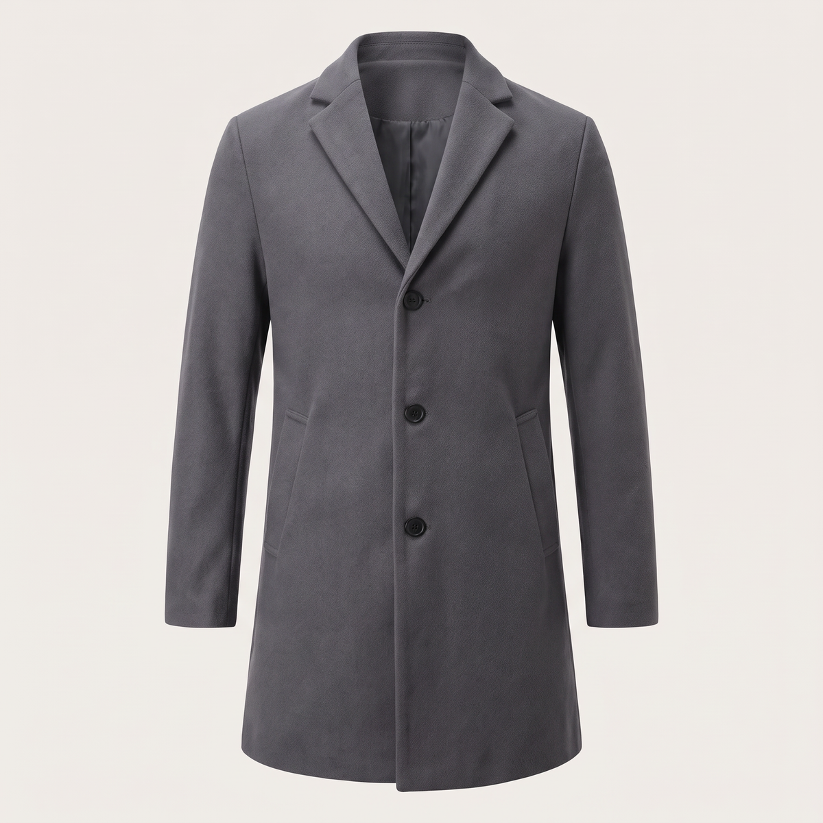 NOTCH LAPEL LONG COAT