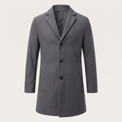 NOTCH LAPEL LONG COAT