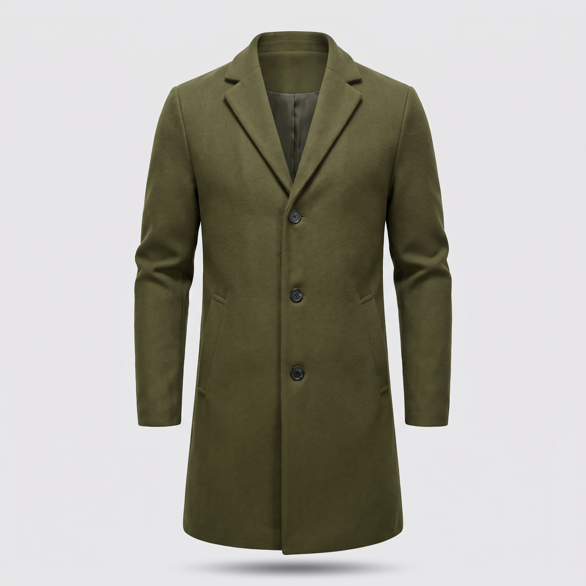 NOTCH LAPEL LONG COAT