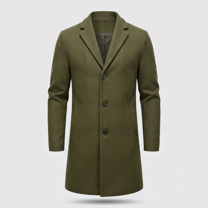NOTCH LAPEL LONG COAT