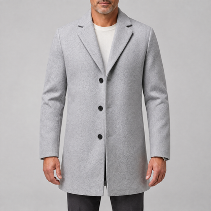 NOTCH LAPEL LONG COAT