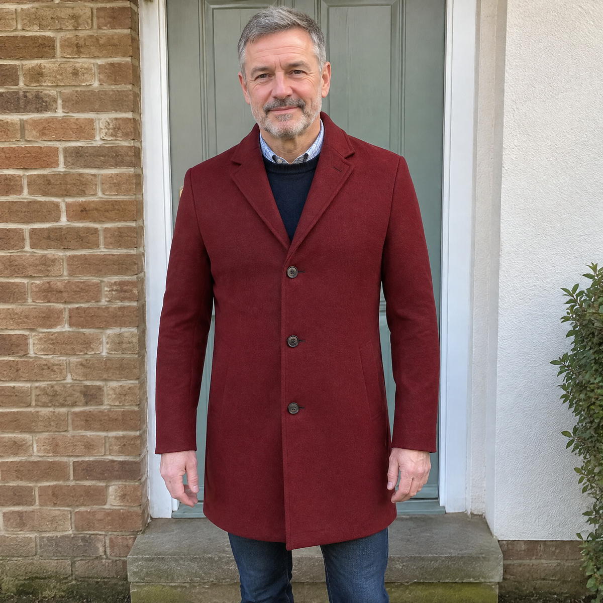 NOTCH LAPEL LONG COAT
