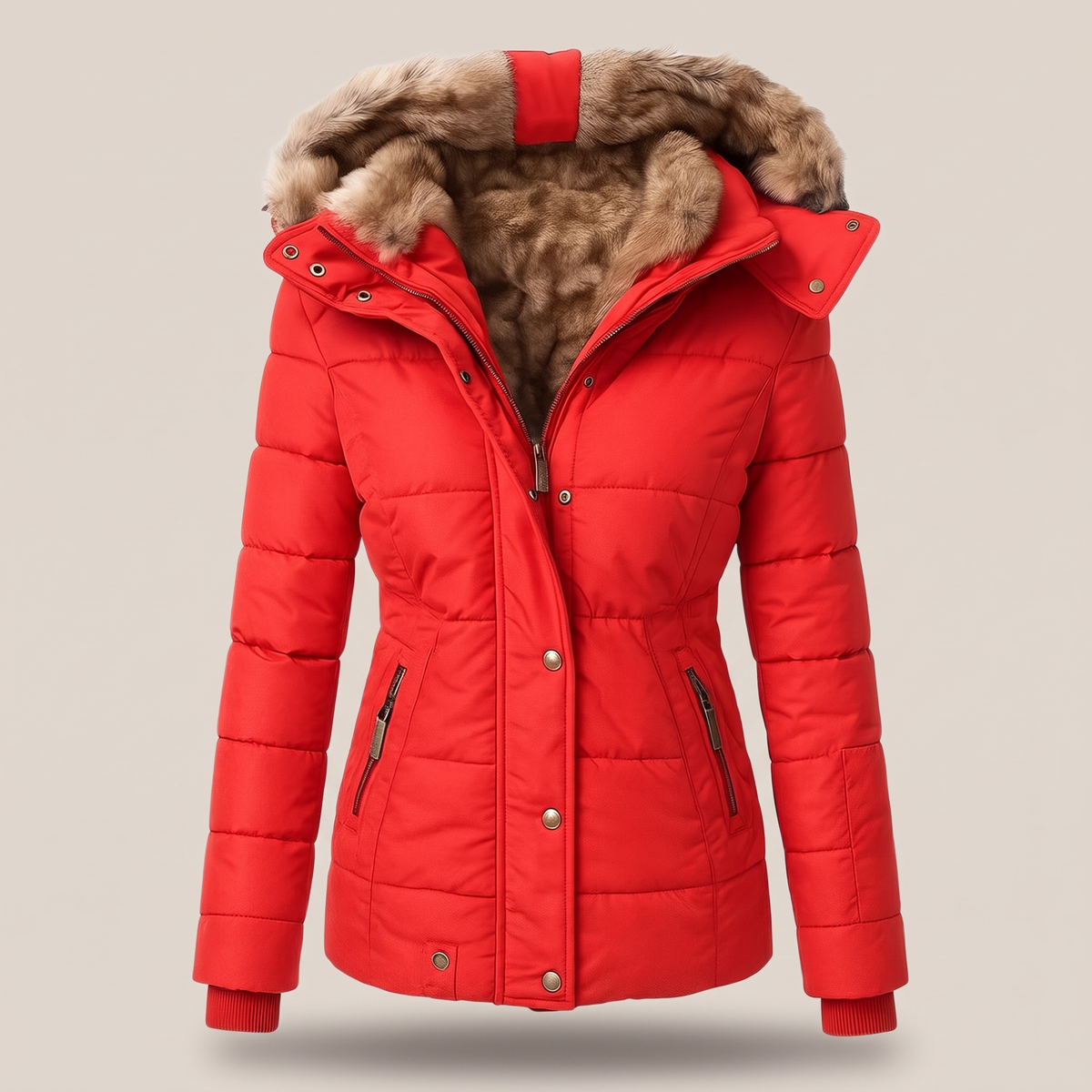 FUR COLLAR PADDED JACKET