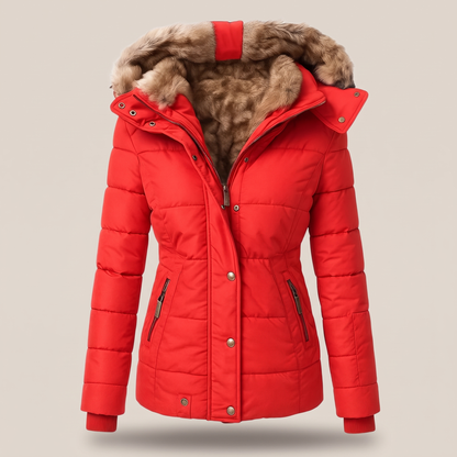 FUR COLLAR PADDED JACKET