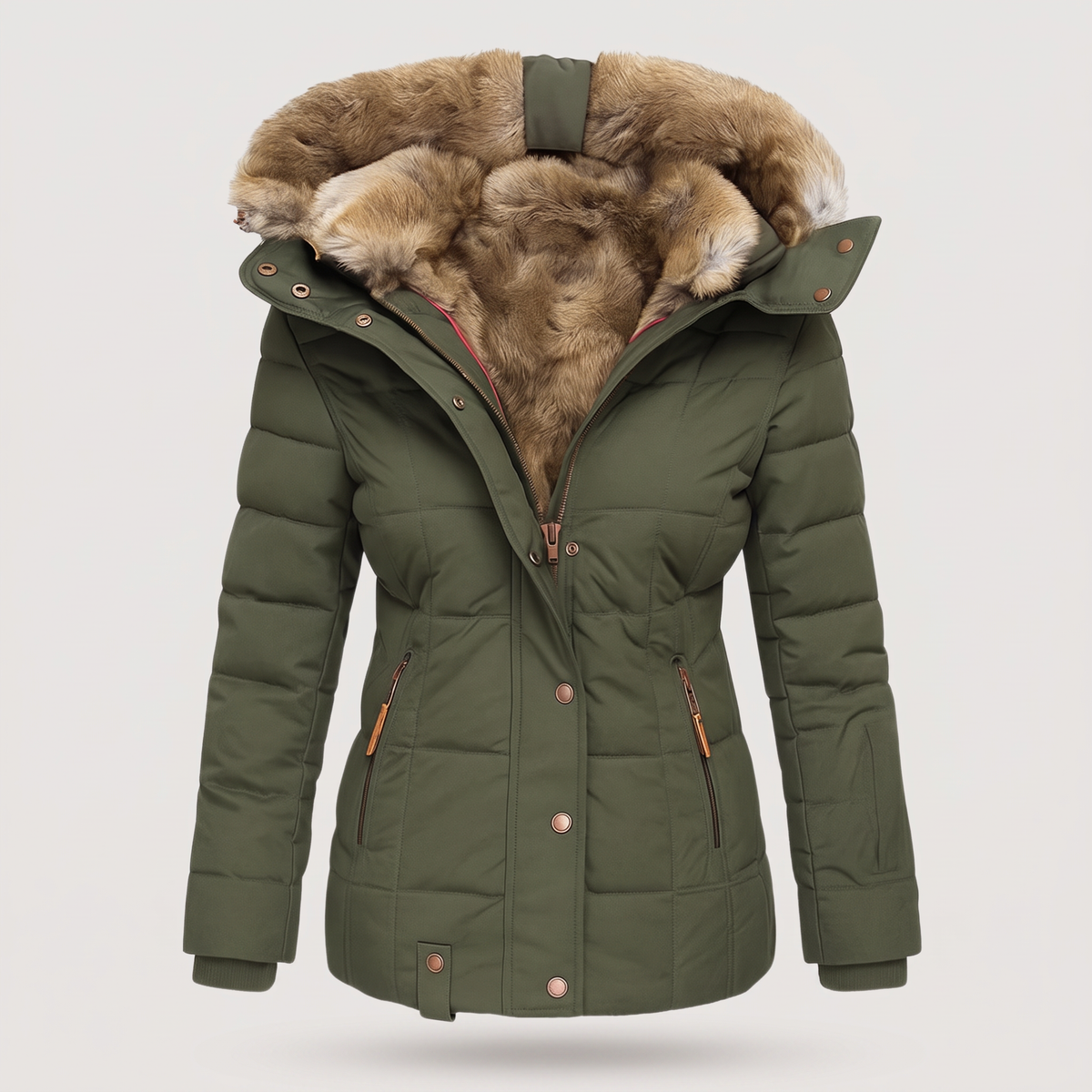 FUR COLLAR PADDED JACKET