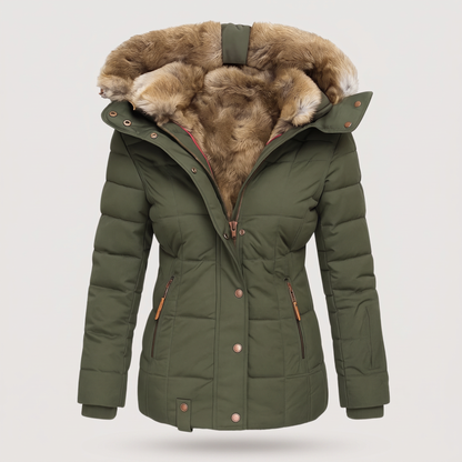 FUR COLLAR PADDED JACKET