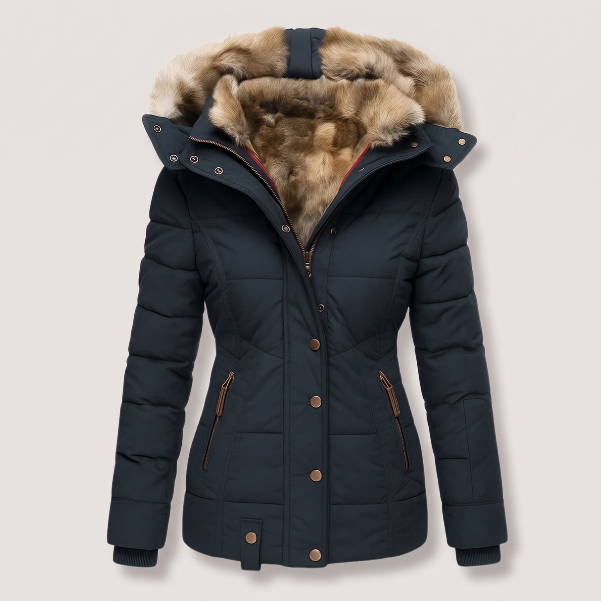 FUR COLLAR PADDED JACKET