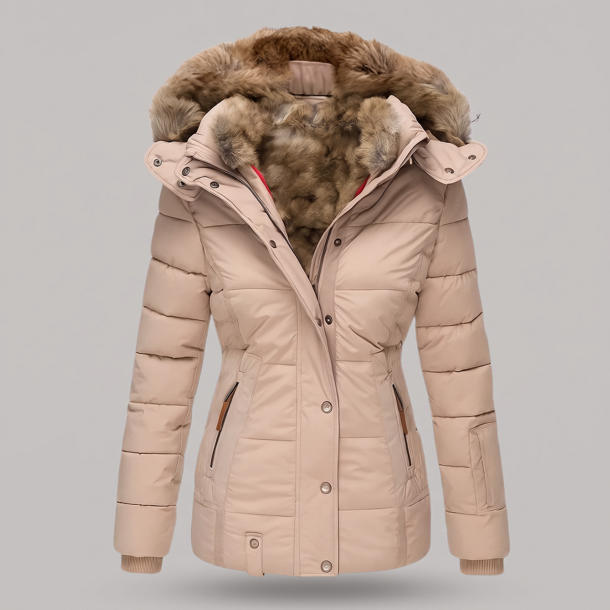 FUR COLLAR PADDED JACKET