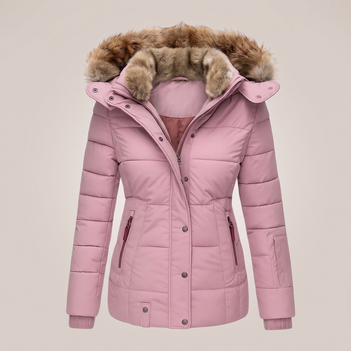 FUR COLLAR PADDED JACKET