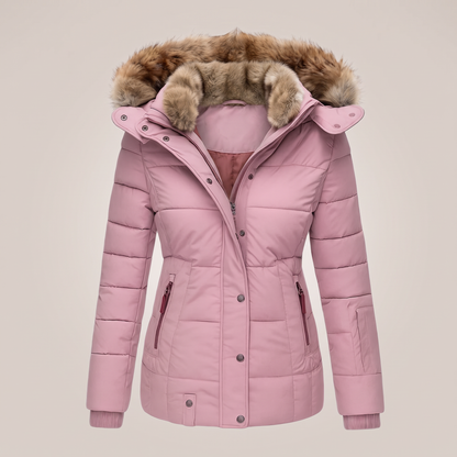 FUR COLLAR PADDED JACKET