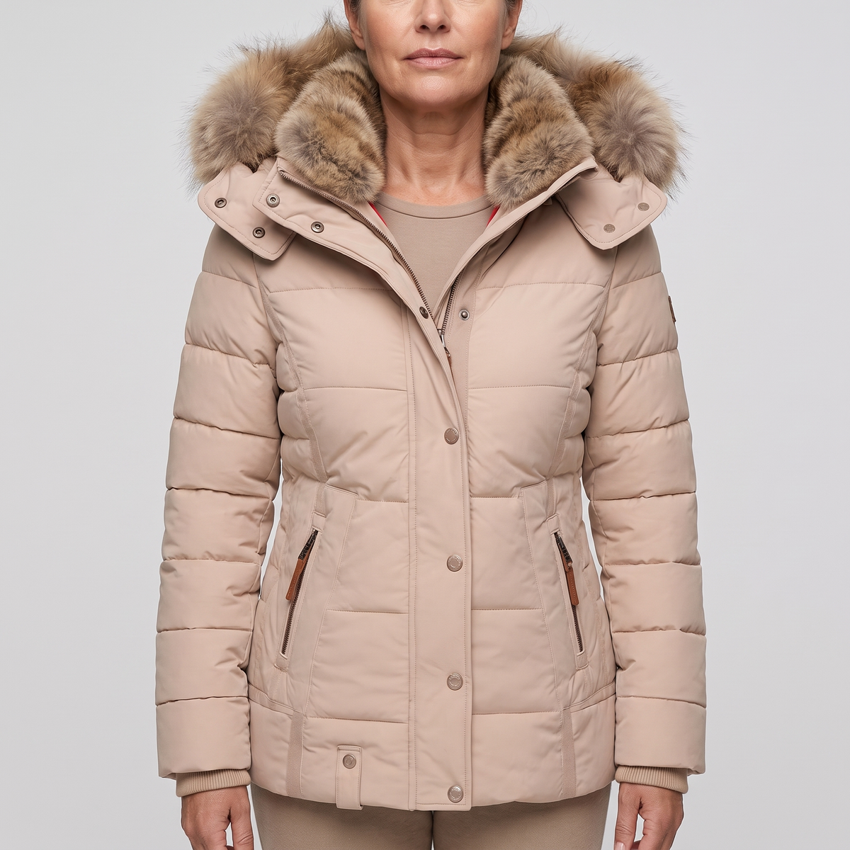 FUR COLLAR PADDED JACKET