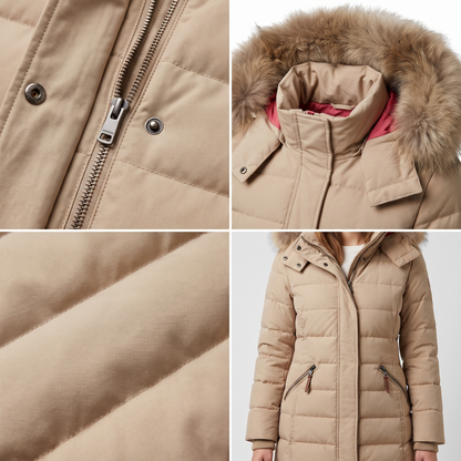 FUR COLLAR PADDED JACKET