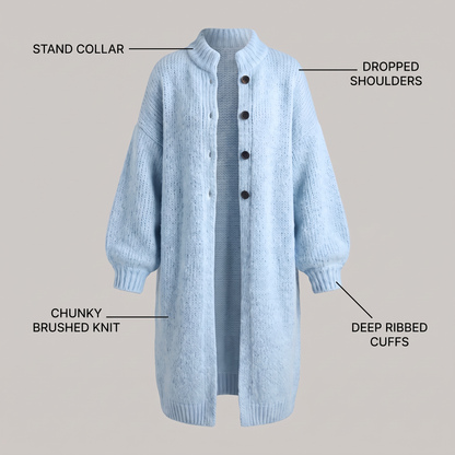 COSY LONG KNIT JACKET
