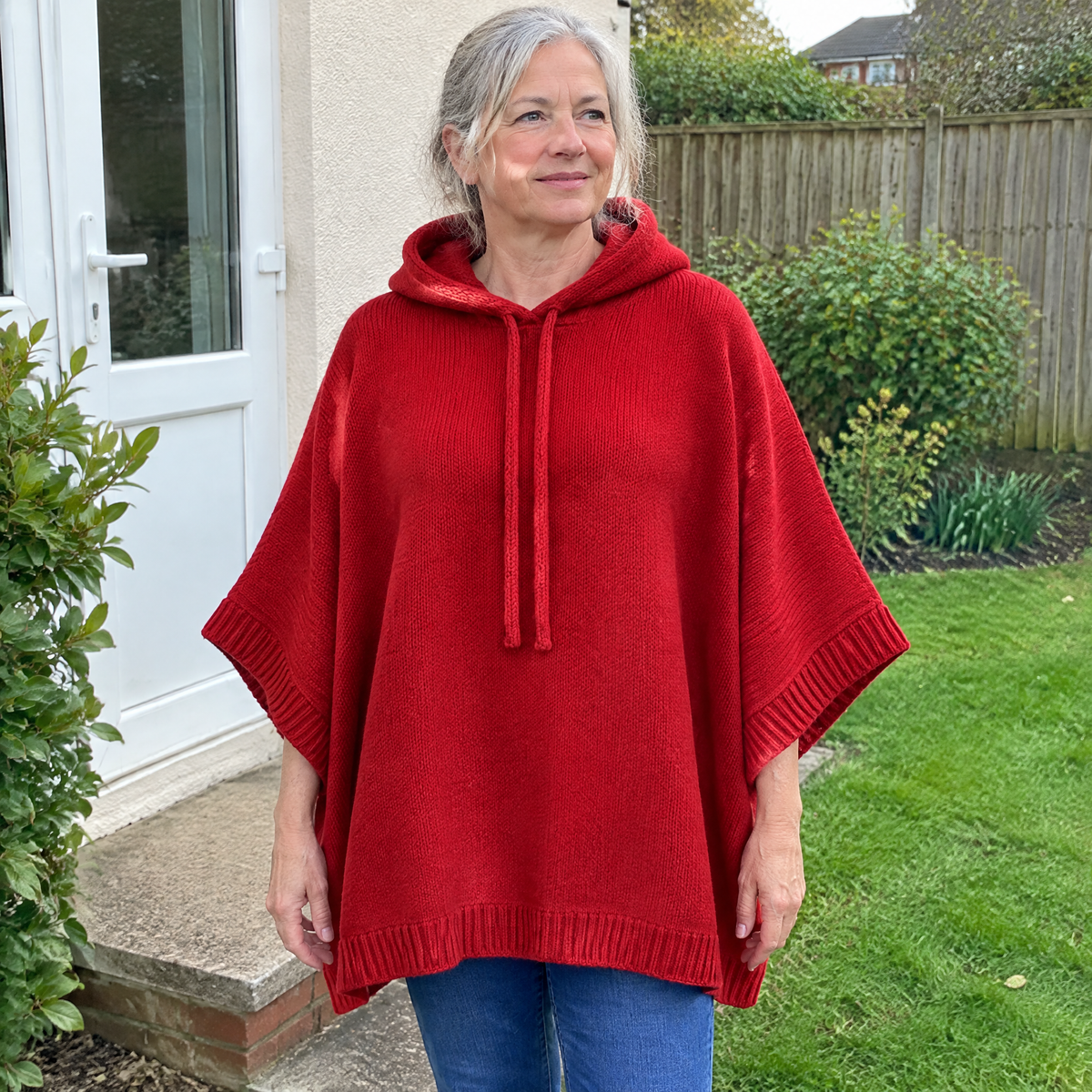 SLOUCH FIT HOODED TOP