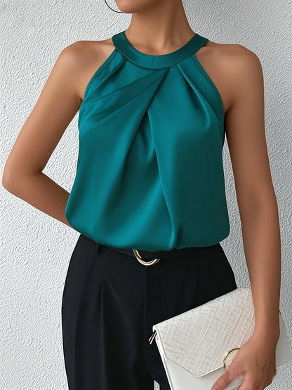 CERYS ELEGANT SLEEVELESS BLOUSE