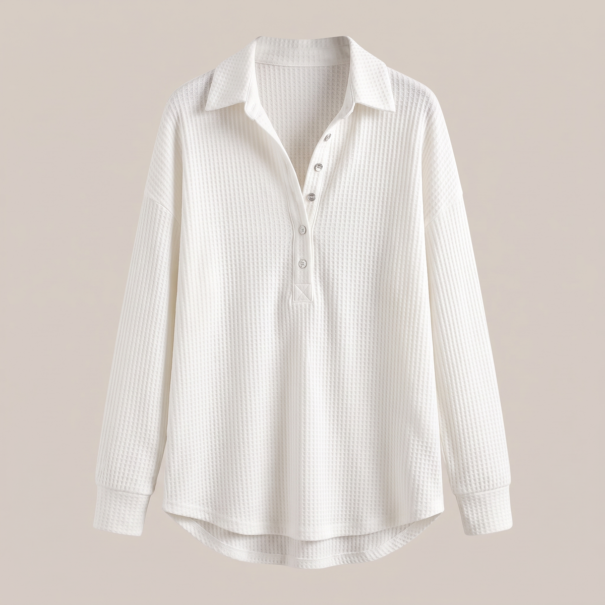 BUTTON PLACKET KNIT JUMPER
