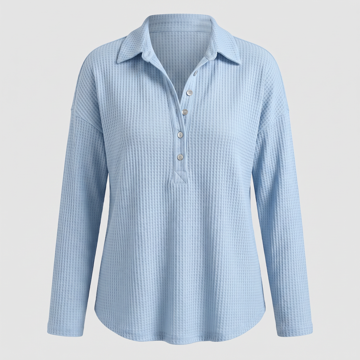 BUTTON PLACKET KNIT JUMPER