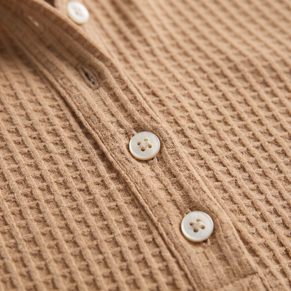 BUTTON PLACKET KNIT JUMPER