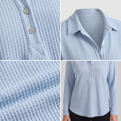 BUTTON PLACKET KNIT JUMPER