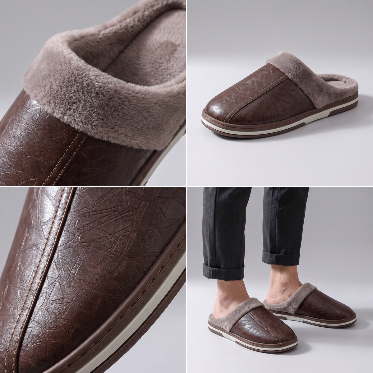 CUSHIONED HOME SLIPPERS