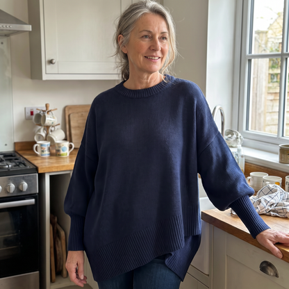 DROP SHOULDER PONCHO JUMPER