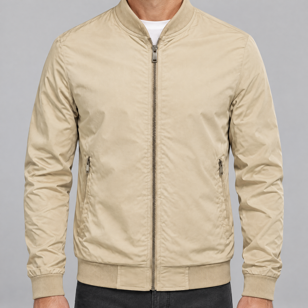 VARSITY TRIM CASUAL JACKET