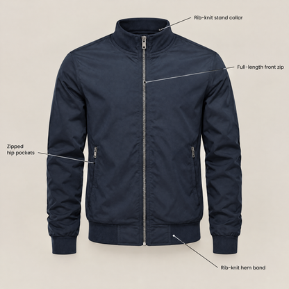 VARSITY TRIM CASUAL JACKET