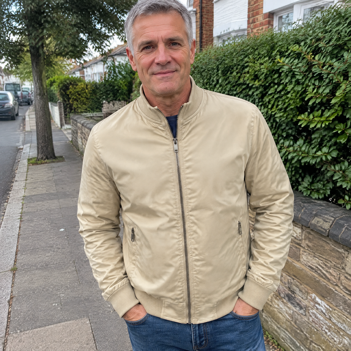 VARSITY TRIM CASUAL JACKET