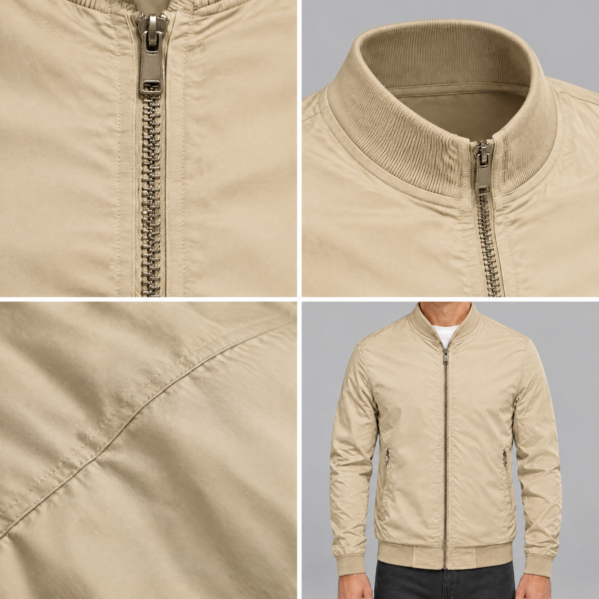 VARSITY TRIM CASUAL JACKET