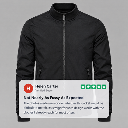 VARSITY TRIM CASUAL JACKET