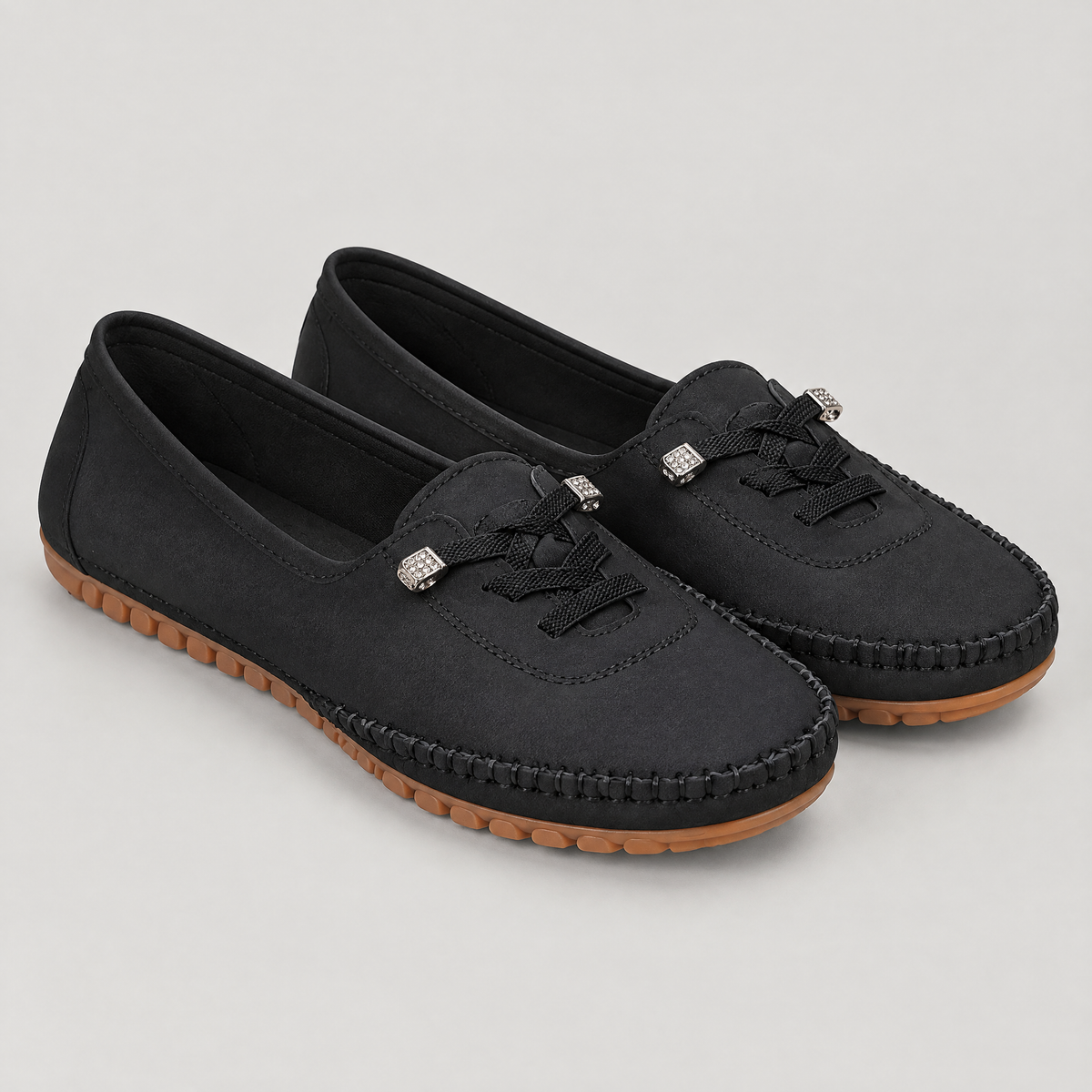 CUSHIONED MOCCASIN WALKING SHOES