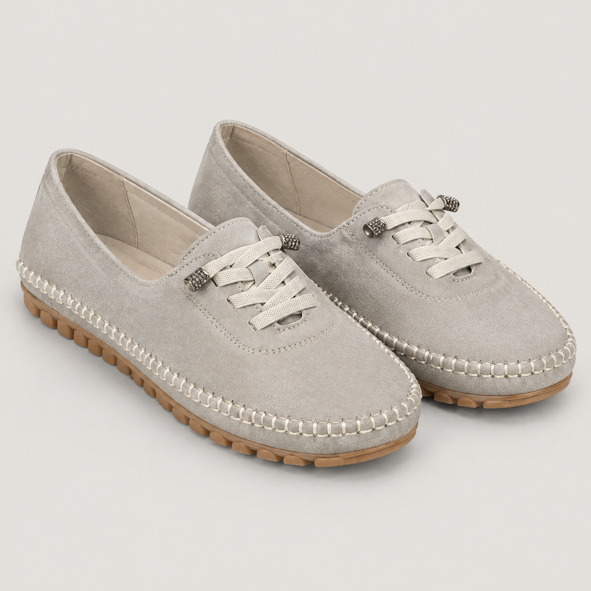 CUSHIONED MOCCASIN WALKING SHOES