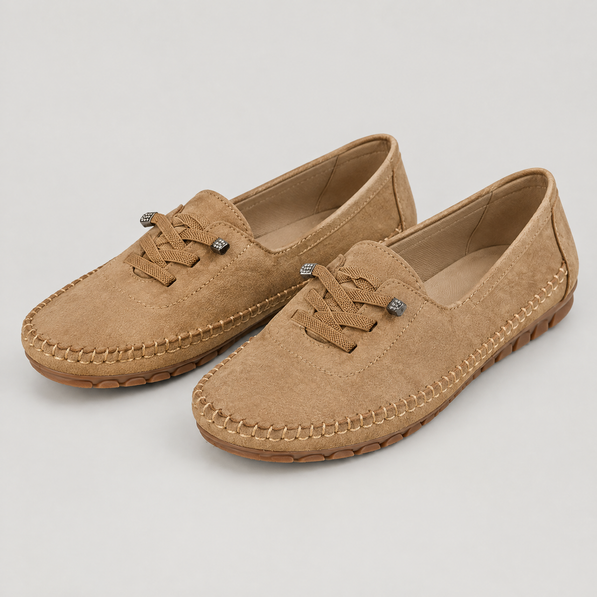 CUSHIONED MOCCASIN WALKING SHOES